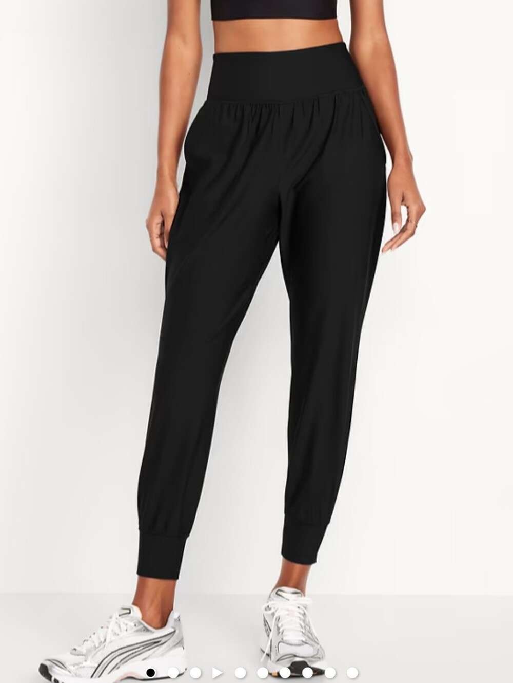 Old Navy Active L Black Powersoft High Rise Jogger - Picture 3 of 9